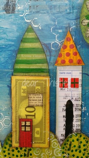 HOME - Mixed media houses - detail