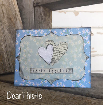 Happy together simple hand-made cards - DearThistle